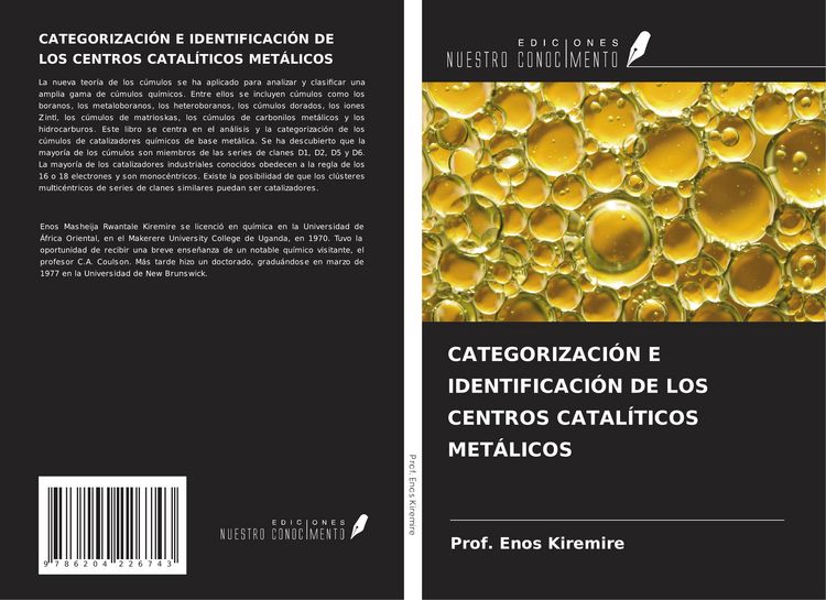 Produktbild: Categorizaci&oacute;n E Identificaci&oacute;n De Los Centros Catal&iacute;ticos Met&aacute;licos