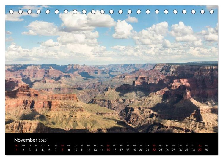 Produktbild: Faszination Grand Canyon / CH-Version (Tischkalender 2026 DIN A5 quer), CALVENDO Monatskalender