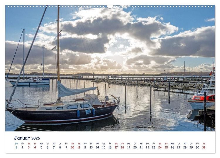Produktbild: Maritime Schlei (hochwertiger Premium Wandkalender 2026 DIN A2 quer), Kunstdruck in Hochglanz