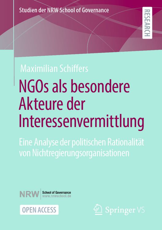 Produktbild: NGOs als besondere Akteure der Interessenvermittlung