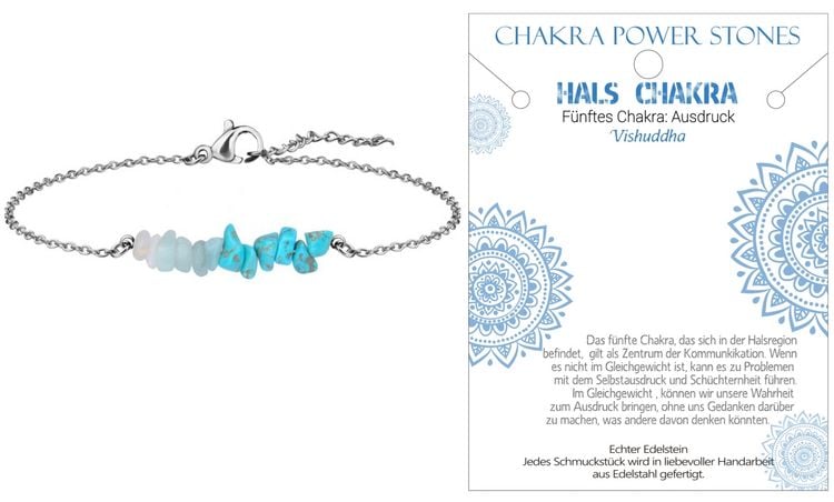Produktbild: Hals Chakra - Ausdruck - Armband, J711-05