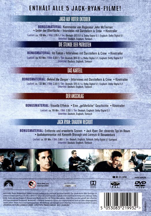 Produktbild: Jack Ryan - 5-Movie Collection [5 DVDs]