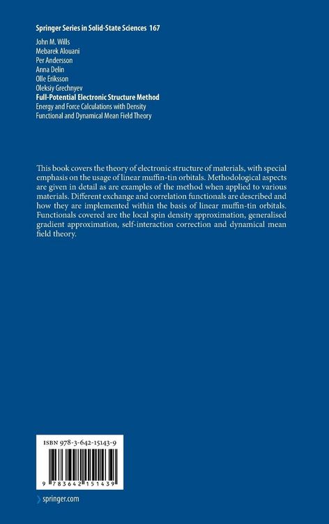 Produktbild: Full-Potential Electronic Structure Method