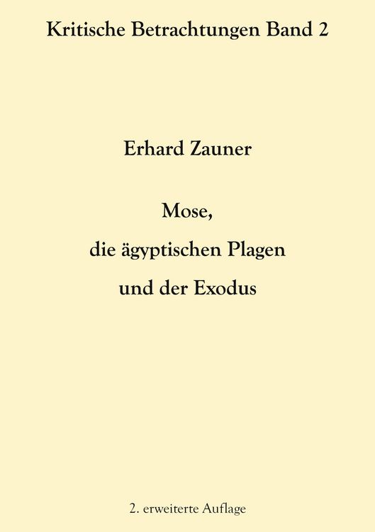 Produktbild: Mose, die &auml;gyptischen Plagen und der Exodus