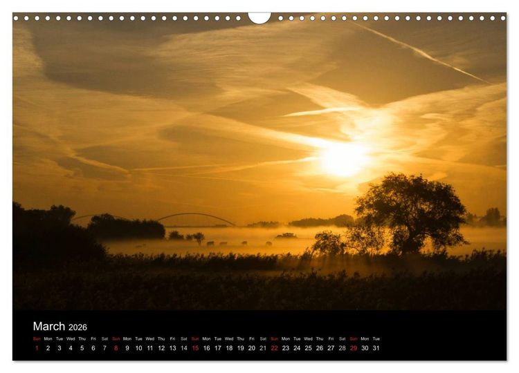 Produktbild: Dutch Landscapes: Alblasserwaard 2026 (Wall Calendar 2026 DIN A3 landscape), CALVENDO 12 Month Wall Calendar