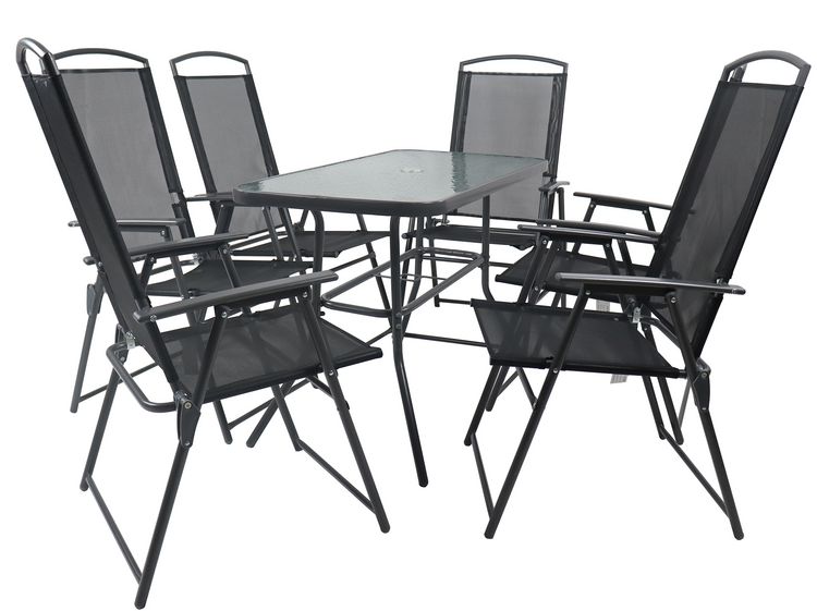 Produktbild: 7-tlg Sitzgruppe Gartenm&ouml;bel Tisch St&uuml;hle Set 110
