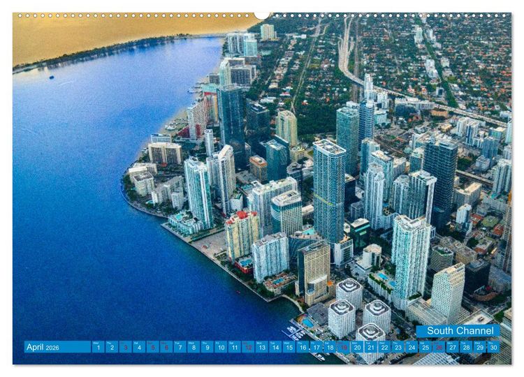 Produktbild: Colorful Miami (Wall Calendar 2026 DIN A2 landscape), CALVENDO 12 Month Wall Calendar