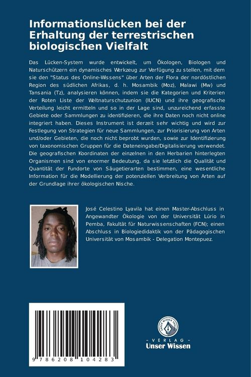 Produktbild: Informationsl&uuml;cken bei der Erhaltung der terrestrischen biologischen Vielfalt