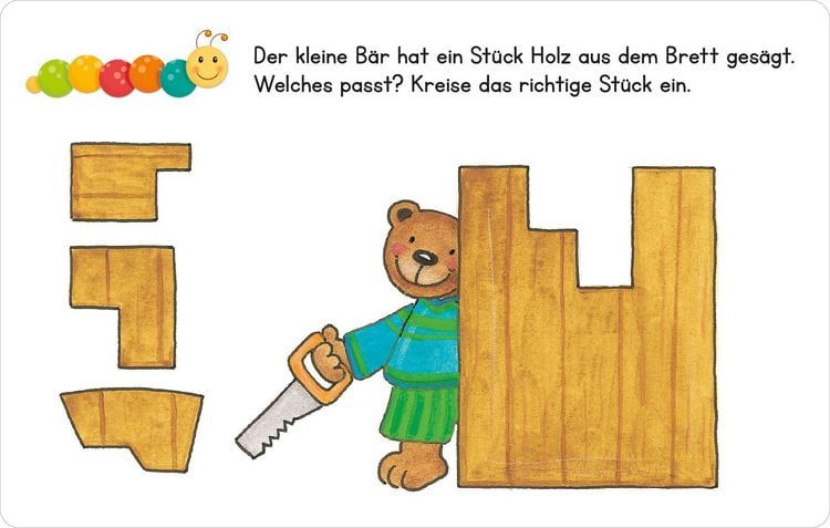 Produktbild: Lernraupe &ndash; Formen und Gr&ouml;&szlig;en
