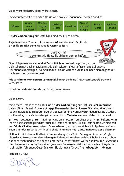 Produktbild: &Uuml;bungsheft mit Tests im Sachunterricht 4. Klasse