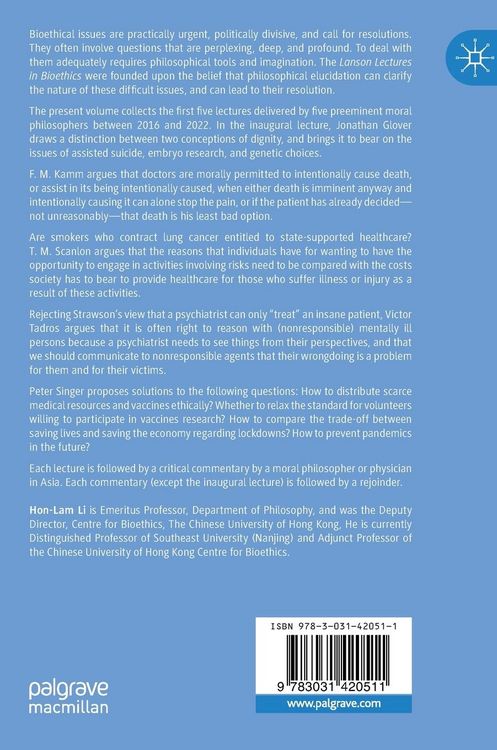 Produktbild: Lanson Lectures in Bioethics (2016-2022)