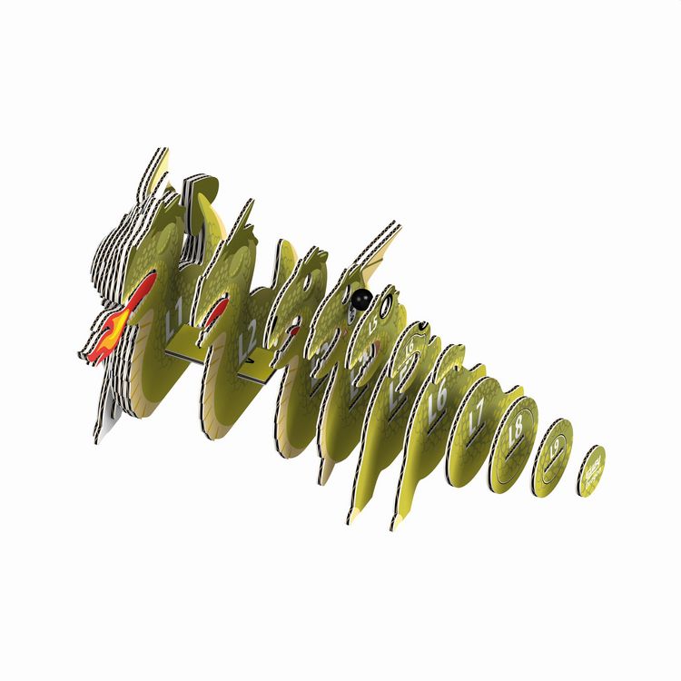 Produktbild: EUGY - 3D Bastelset Drache
