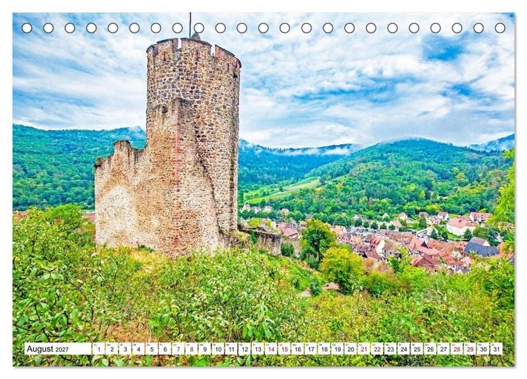 Produktbild: Im Elsass - Eine bunte Vielfalt zum verlieben (Tischkalender 2027 DIN A5 quer), CALVENDO Monatskalender