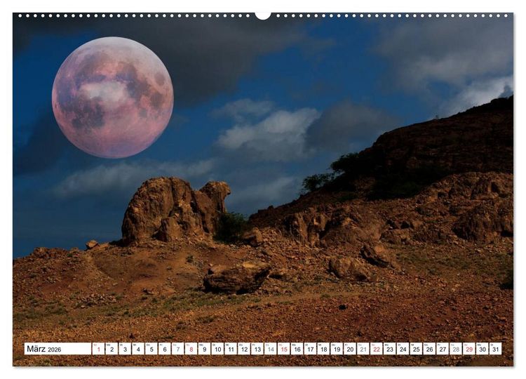 Produktbild: Tr&auml;ume im Mondlicht (hochwertiger Premium Wandkalender 2026 DIN A2 quer), Kunstdruck in Hochglanz