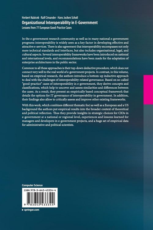 Produktbild: Organizational Interoperability in E-Government