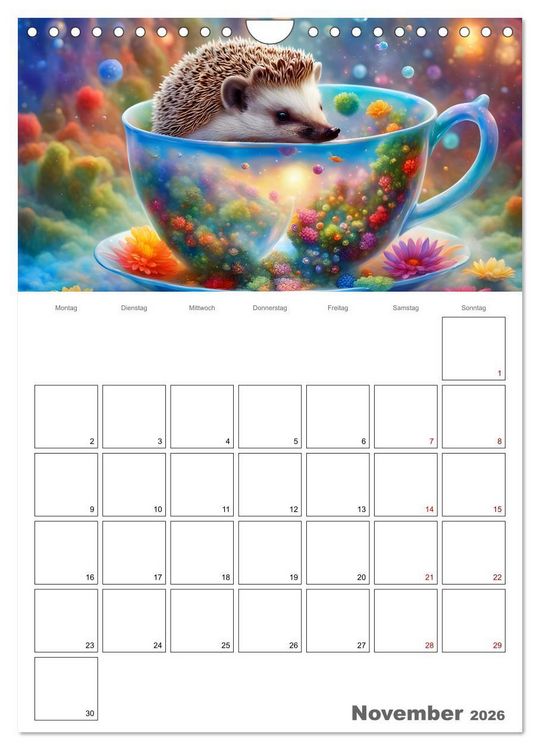 Produktbild: Tierische Kaffee Gesellschaft (Wandkalender 2026 DIN A4 hoch), CALVENDO Monatskalender