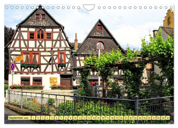 Produktbild: Bacharach - Sehenswerter Ort am Mittelrhein (Wandkalender 2026 DIN A4 quer), CALVENDO Monatskalender