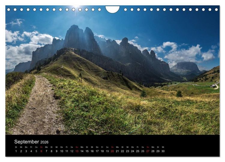 Produktbild: Von Venetien nach S&uuml;dtirol (Wandkalender 2026 DIN A4 quer), CALVENDO Monatskalender