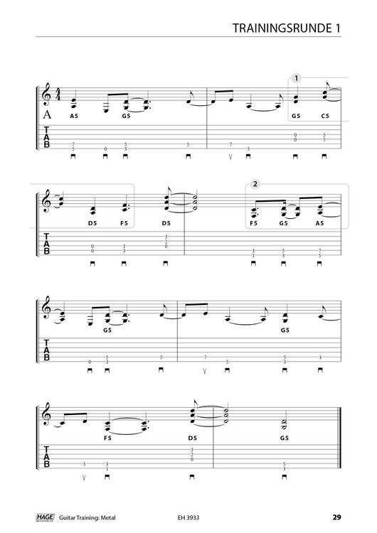 Produktbild: Guitar Training Metal (mit QR-Codes)