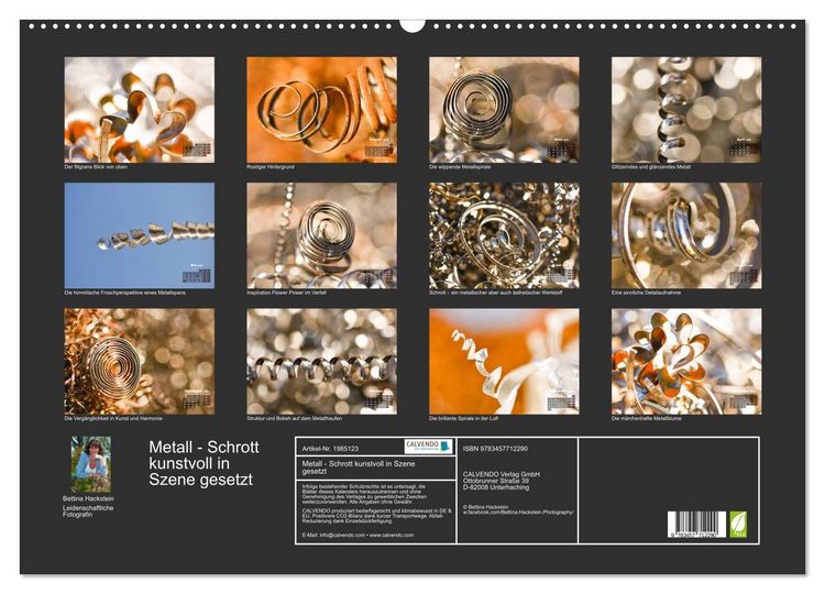 Produktbild: Metall - Schrott kunstvoll in Szene gesetzt (Wandkalender 2026 DIN A2 quer), CALVENDO Monatskalender