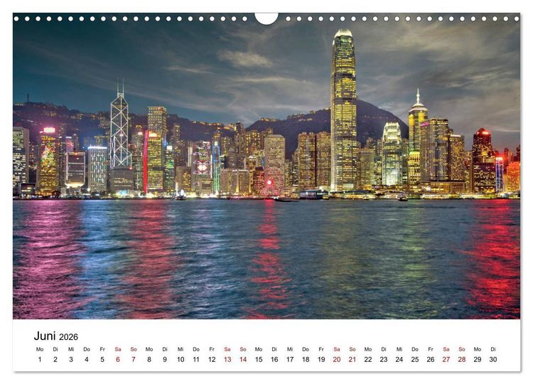Produktbild: Megacity Hong Kong (Wandkalender 2026 DIN A3 quer), CALVENDO Monatskalender