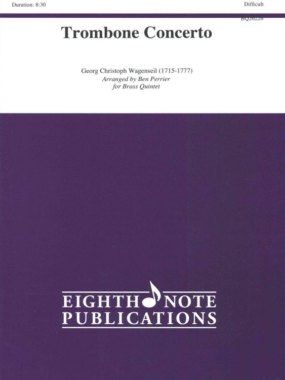 Produktbild: Wagenseil, G: Trombone Concerto