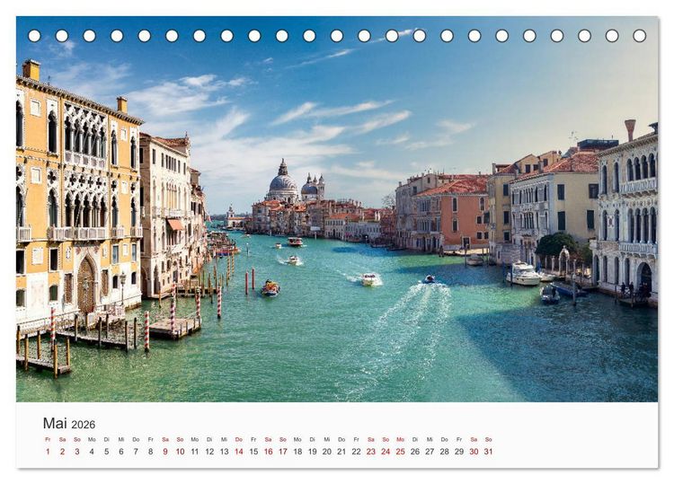 Produktbild: Italien - Das wundervolle Land im S&uuml;den. (Tischkalender 2026 DIN A5 quer), CALVENDO Monatskalender