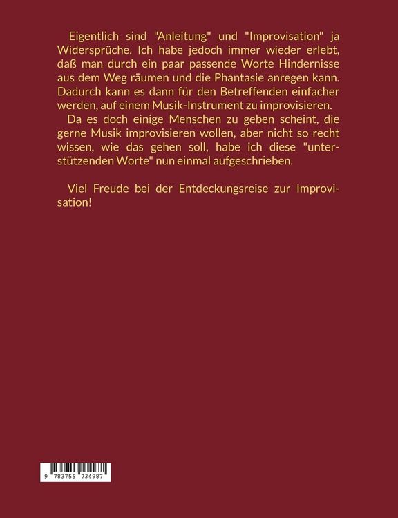 Produktbild: Wege zur Musik-Improvisation