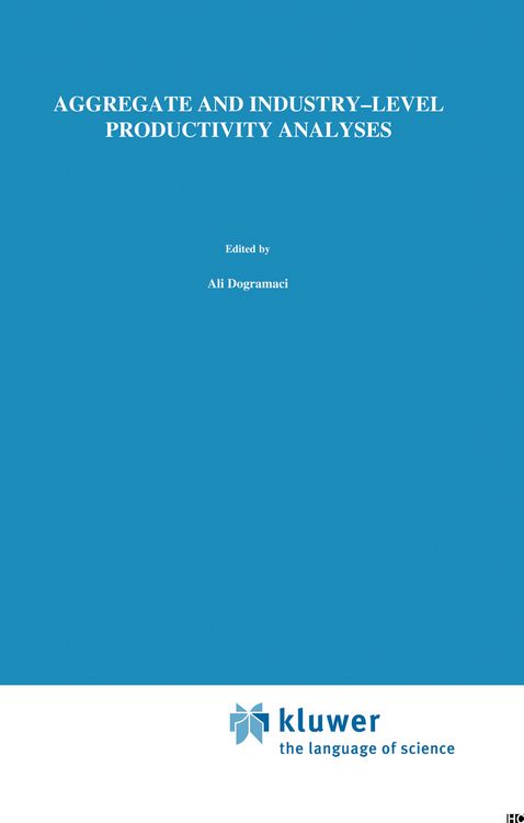 Produktbild: Aggregate and Industry-Level Productivity Analyses