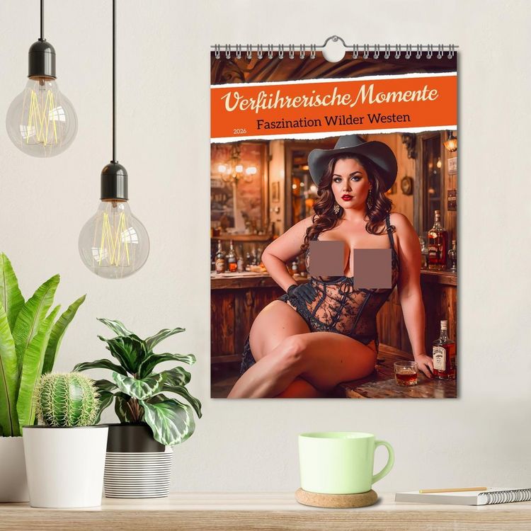 Produktbild: Verf&uuml;hrerische Momente - Faszination Wilder Westen (Wandkalender 2026 DIN A4 hoch), CALVENDO Monatskalender