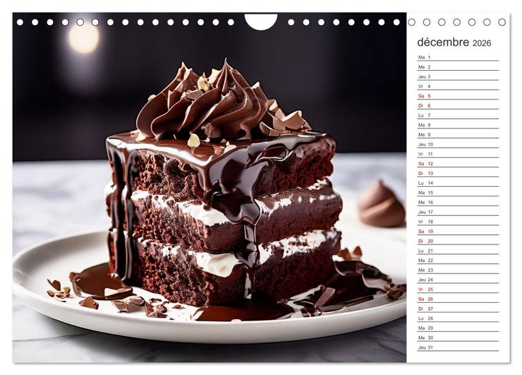 Produktbild: Plaisirs interdits (Calendrier mural 2026 DIN A4 vertical), CALVENDO calendrier mensuel