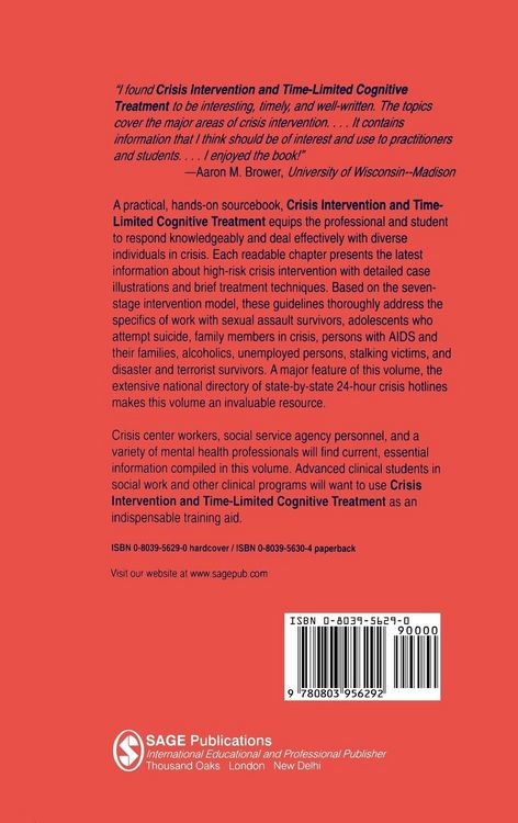 Produktbild: Crisis Intervention and Time-Limited Cognitive Treatment