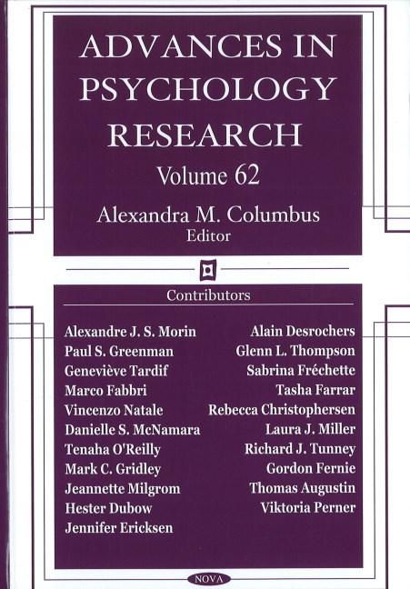 Produktbild: Advances in Psychology Research