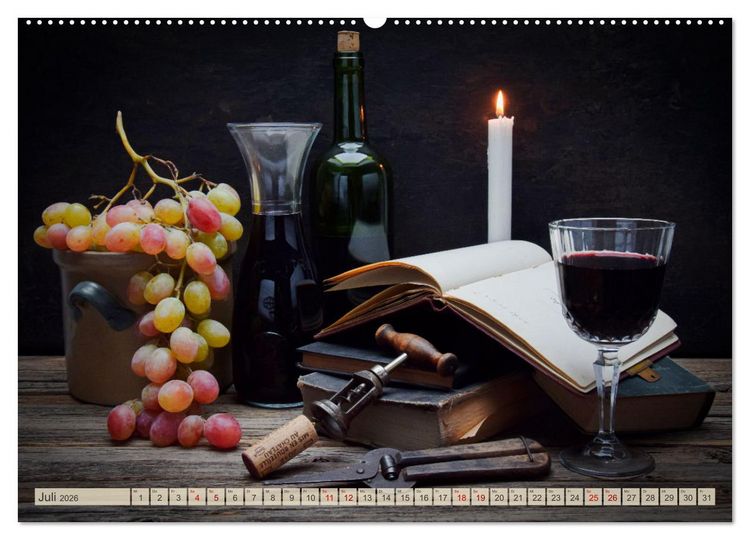 Produktbild: Stillleben Alte Meister (hochwertiger Premium Wandkalender 2026 DIN A2 quer), Kunstdruck in Hochglanz