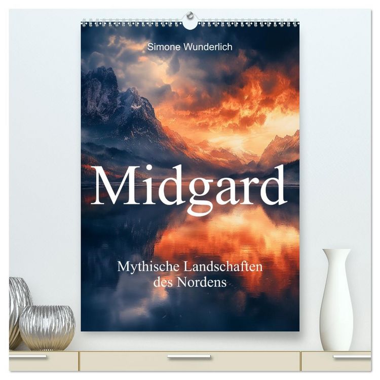 Produktbild: Midgard - Mythische Landschaften des Nordens (hochwertiger Premium Wandkalender 2026 DIN A2 hoch), Kunstdruck in Hochglanz