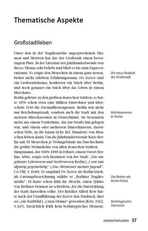 Produktbild: Klett Lekt&uuml;rehilfen Gerhart Hauptmann, Die Ratten