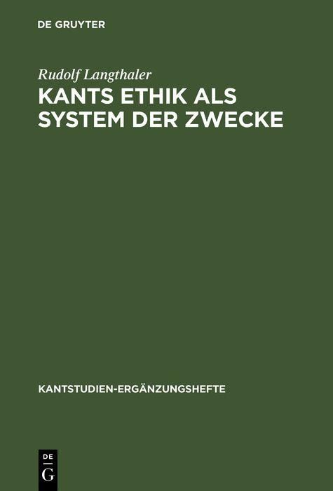 Produktbild: Kants Ethik als System der Zwecke
