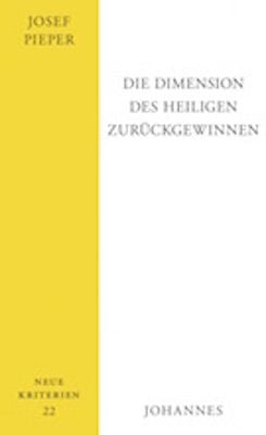 Produktbild: Die Dimension des Heiligen zur&uuml;ckgewinnen