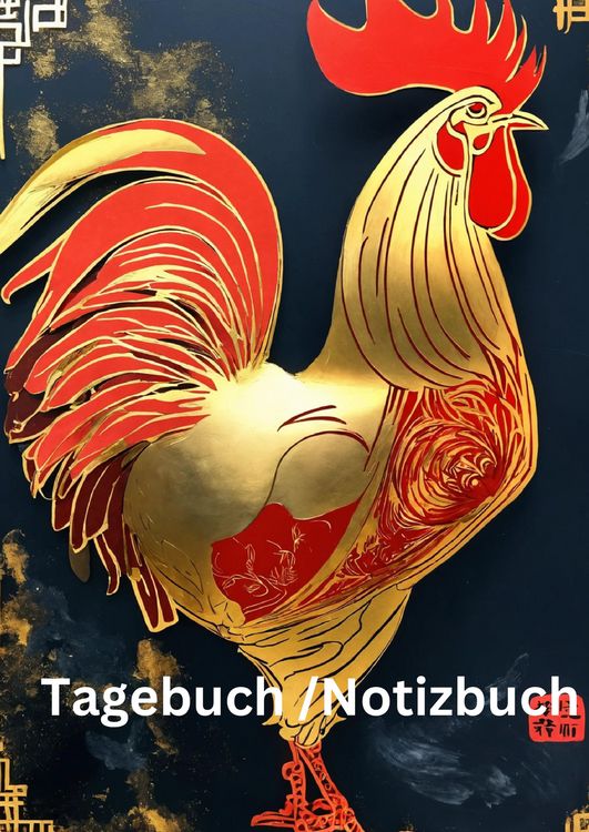 Produktbild: Tagebuch / Notizbuch Chinesische Tierkreis Hahn
