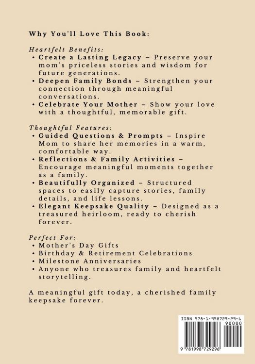 Produktbild: Questions for My Mom to Share Her Life