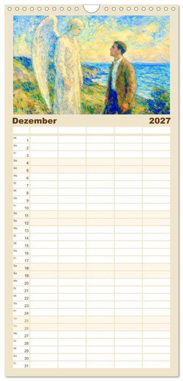 Produktbild: Familienplaner 2027 - Rainer Maria Rilke. Sein Leben, seine Werke mit 5 Spalten (Wandkalender, 21 x 45 cm) CALVENDO