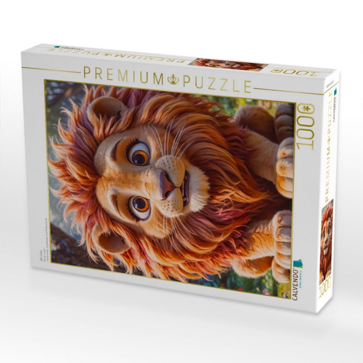 Produktbild: CALVENDO Puzzle Der L&ouml;we | 1000 Teile Lege-Gr&ouml;&szlig;e 64x48cm Foto-Puzzle f&uuml;r gl&uuml;ckliche Stunden