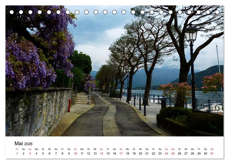 Produktbild: Impressionen vom Comer See (Tischkalender 2026 DIN A5 quer), CALVENDO Monatskalender