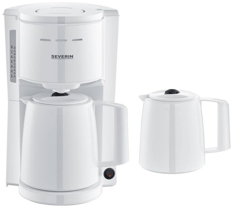 Produktbild: Severin KA 9309 Kaffeemaschine Wei&szlig; Isolierkanne