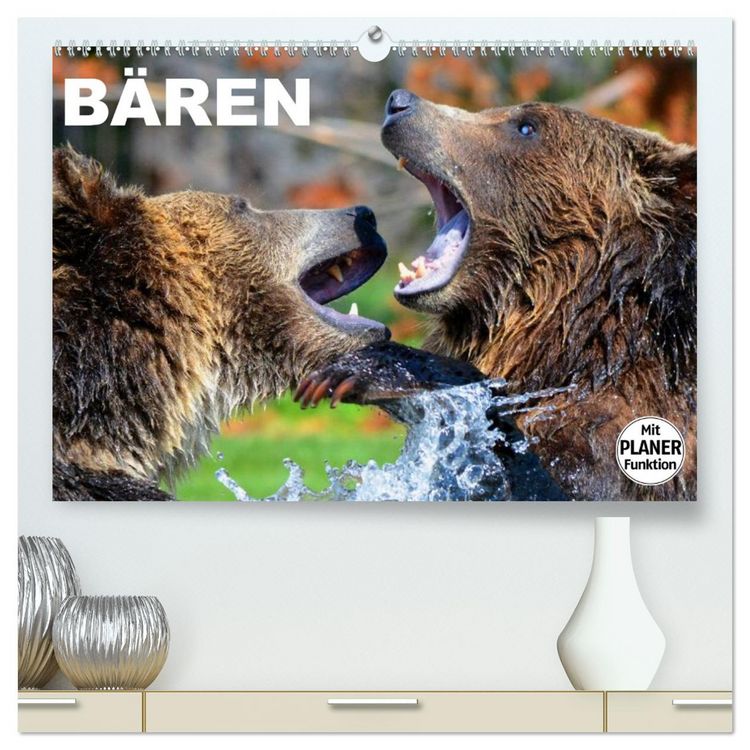 Produktbild: B&auml;ren (hochwertiger Premium Wandkalender 2026 DIN A2 quer), Kunstdruck in Hochglanz