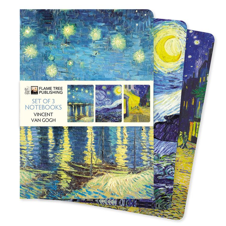 Produktbild: Dreier Set DIN-A5-Format-Notizb&uuml;cher: Vincent van Gogh