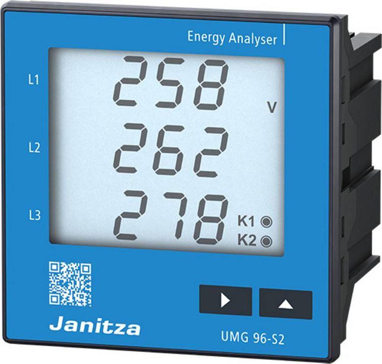 Produktbild: Janitza UMG 96-S2 Digitales Einbaumessger&auml;t