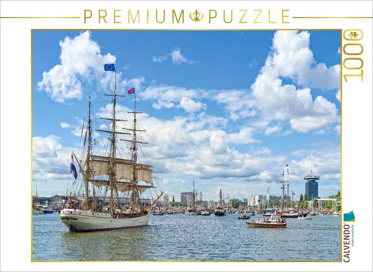 Produktbild: CALVENDO Puzzle Das Segelschiff "Europa" sticht in See | 1000 Teile Lege-Gr&ouml;&szlig;e 64x48cm Foto-Puzzle f&uuml;r gl&uuml;ckliche Stunden