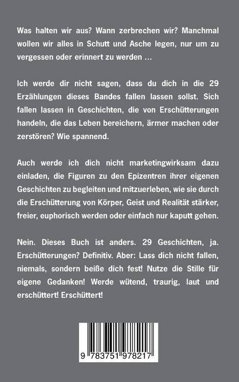Produktbild: Ersch&uuml;tterungen. Dann Stille.