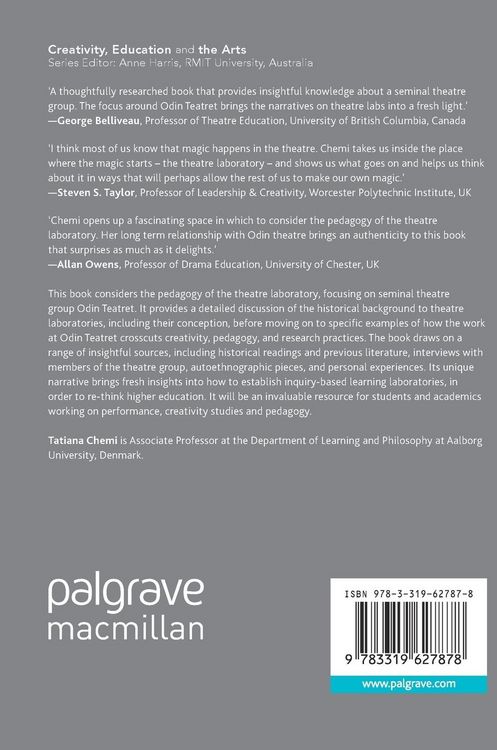 Produktbild: A Theatre Laboratory Approach to Pedagogy and Creativity